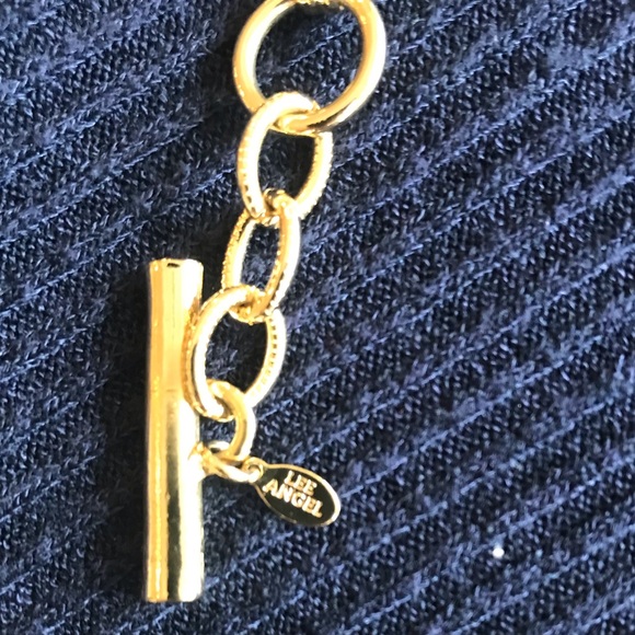 Lee Angel long gold necklace with tassel ornamentation - Picture 13 of 16